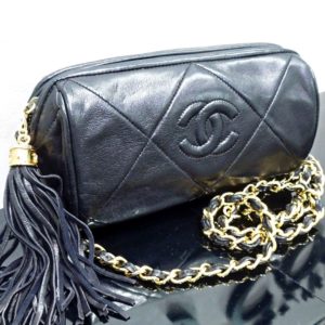 Chanel matelasse chain pouch fringe (2)