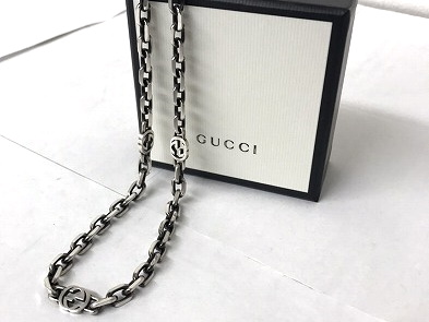 買取実績】GUCCI インターロッキングGシルバーネックレス 616941【近鉄