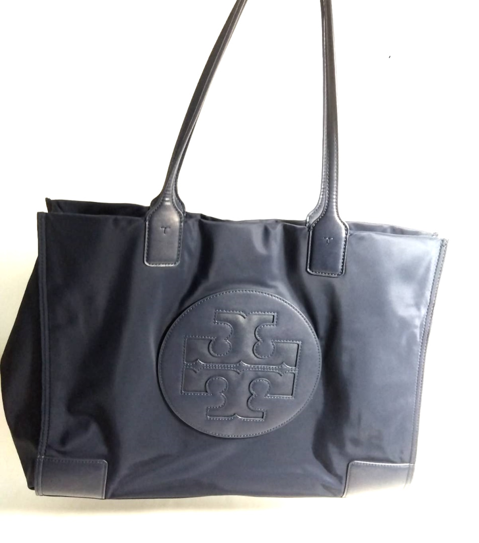 TORY BURCH トートバッグ ナイロン ネイビー