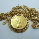 貴金属 金貨 トップ K18 ネックレス