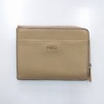 フルラ コインケース コンパクト財布 ベージュ