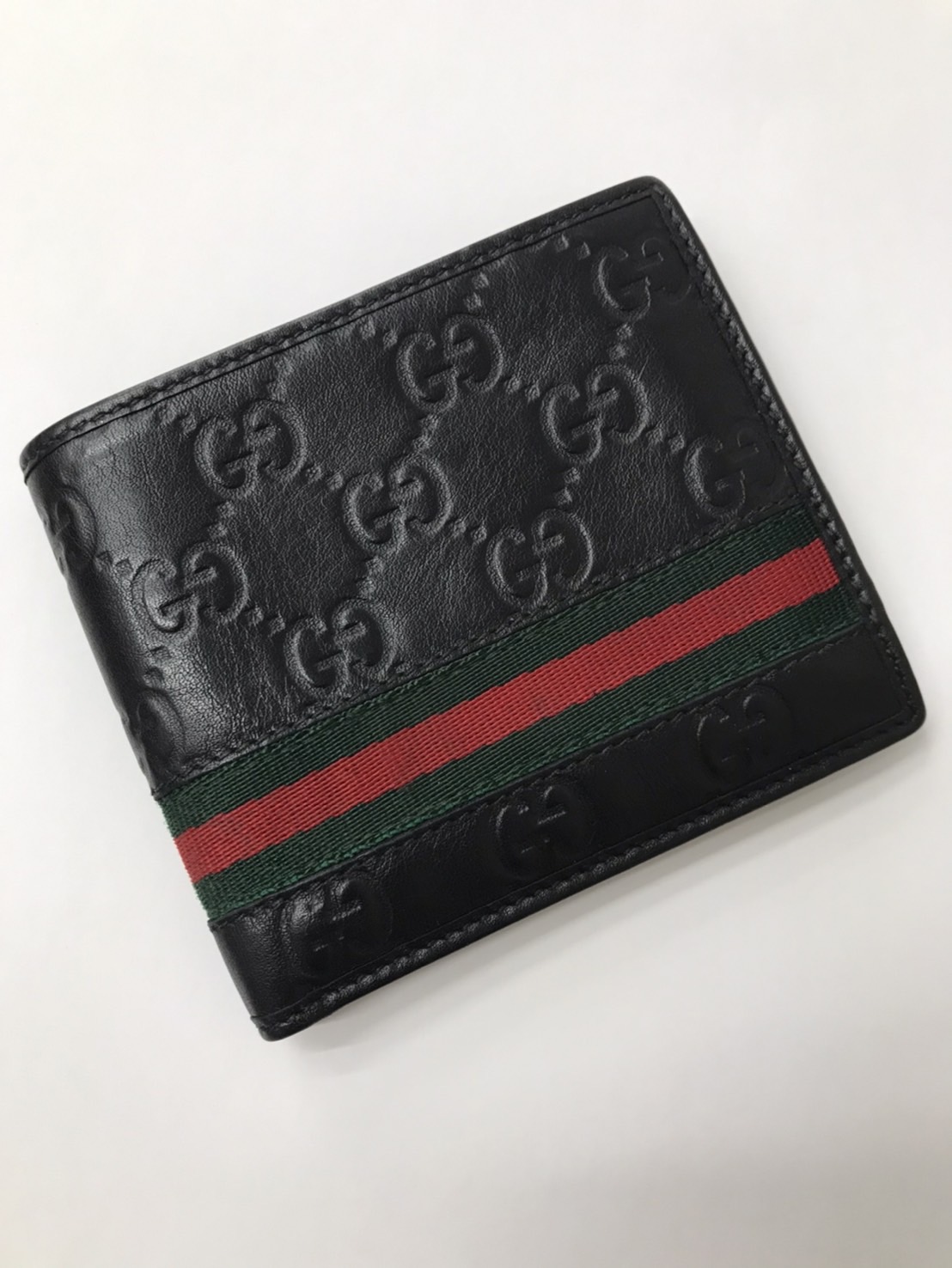 グッチシマ シェリーライン 二つ折り財布 365493