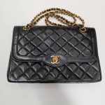 シャネル マトラッセ26 パリ限定 ラムスキン チェーンショルダーバッグ