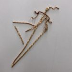 貴金属 K18 金ブチ眼鏡 金具