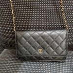 シャネル キャビアスキン チェーンウォレット AP0250