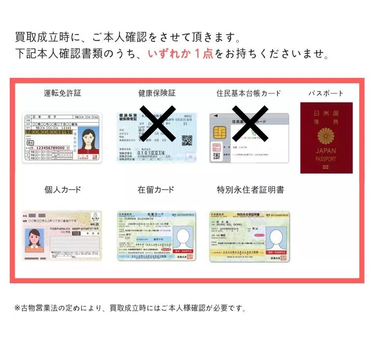 必要な身分証