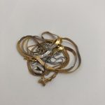 貴金属 金 K18 プラチナ Pt900 ダイヤ コンビ ネックレス